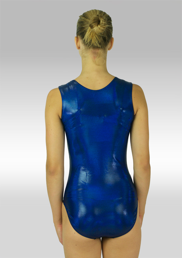 Leotard V608 blue/silver glitter